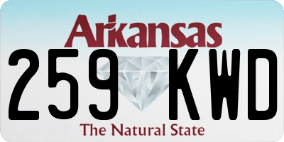 AR license plate 259KWD