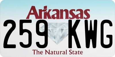 AR license plate 259KWG