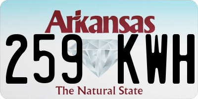 AR license plate 259KWH
