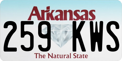 AR license plate 259KWS
