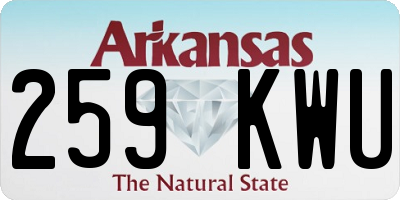 AR license plate 259KWU