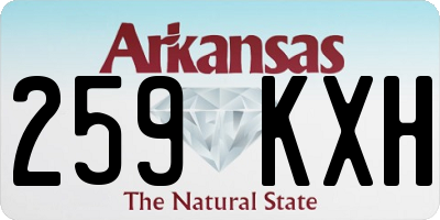 AR license plate 259KXH