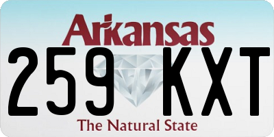 AR license plate 259KXT