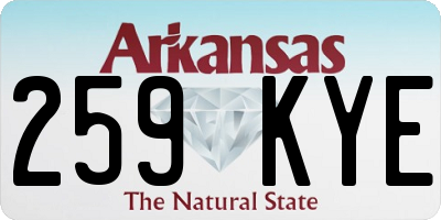 AR license plate 259KYE