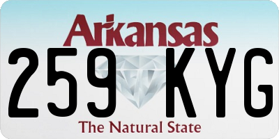 AR license plate 259KYG