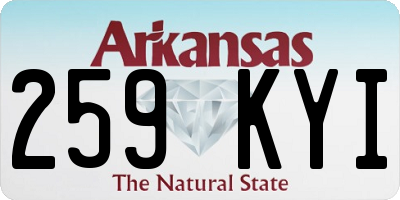 AR license plate 259KYI