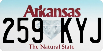 AR license plate 259KYJ