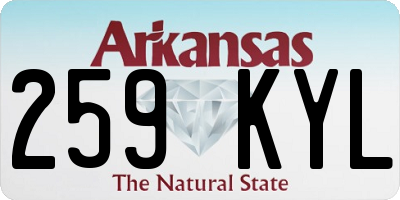 AR license plate 259KYL