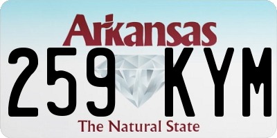 AR license plate 259KYM