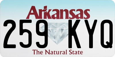 AR license plate 259KYQ
