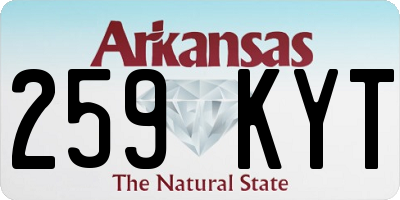 AR license plate 259KYT