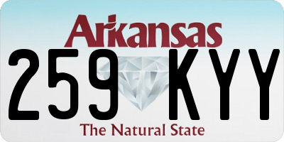 AR license plate 259KYY