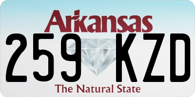 AR license plate 259KZD