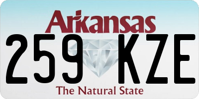 AR license plate 259KZE