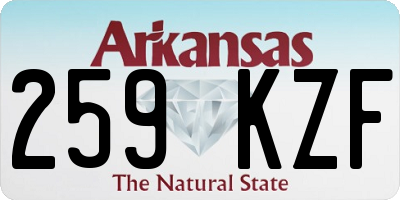 AR license plate 259KZF