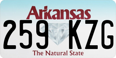 AR license plate 259KZG