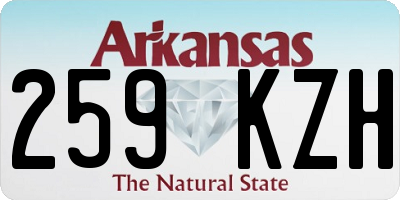 AR license plate 259KZH