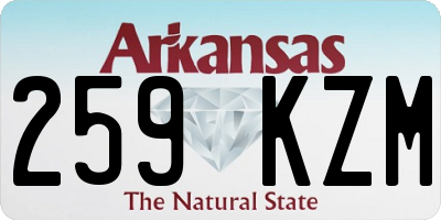 AR license plate 259KZM