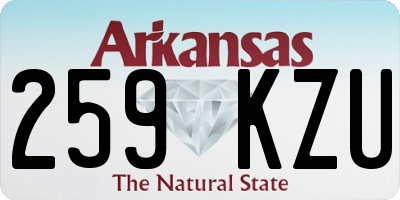 AR license plate 259KZU