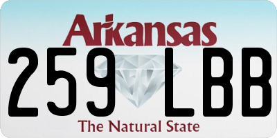 AR license plate 259LBB