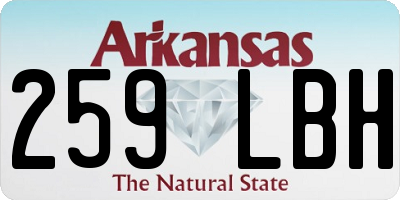 AR license plate 259LBH