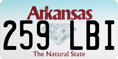 AR license plate 259LBI