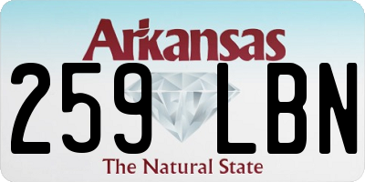 AR license plate 259LBN