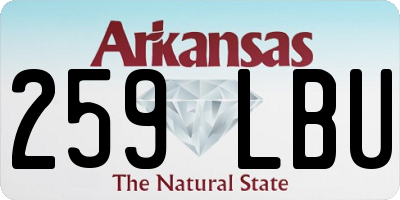 AR license plate 259LBU