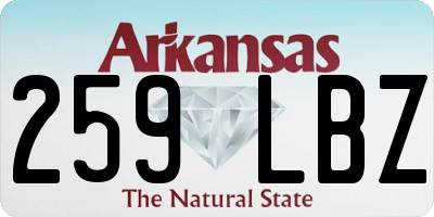 AR license plate 259LBZ