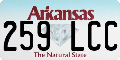 AR license plate 259LCC