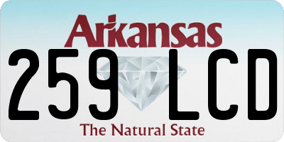 AR license plate 259LCD