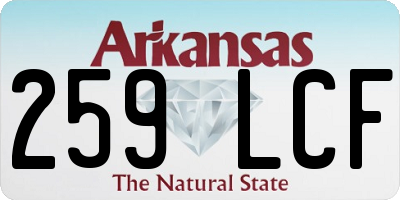 AR license plate 259LCF