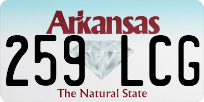 AR license plate 259LCG