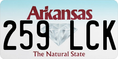 AR license plate 259LCK