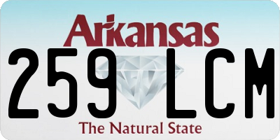AR license plate 259LCM