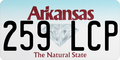 AR license plate 259LCP