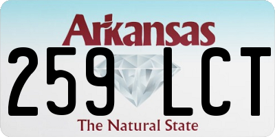AR license plate 259LCT