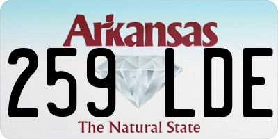 AR license plate 259LDE