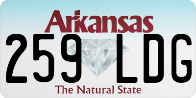 AR license plate 259LDG