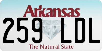 AR license plate 259LDL