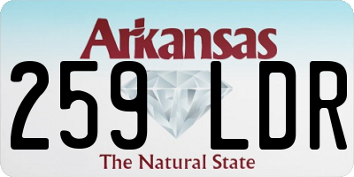 AR license plate 259LDR