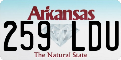 AR license plate 259LDU