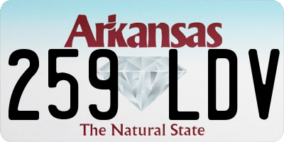 AR license plate 259LDV
