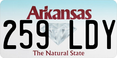 AR license plate 259LDY