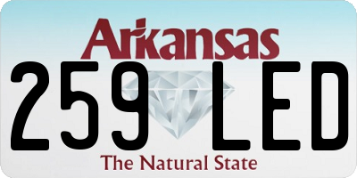 AR license plate 259LED