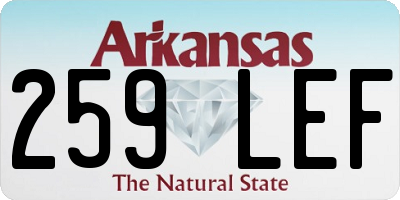 AR license plate 259LEF