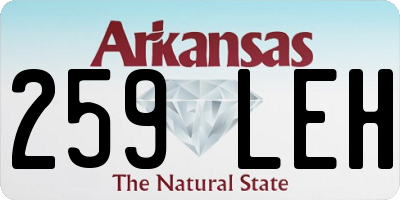 AR license plate 259LEH