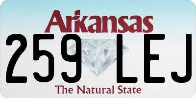 AR license plate 259LEJ