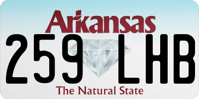 AR license plate 259LHB
