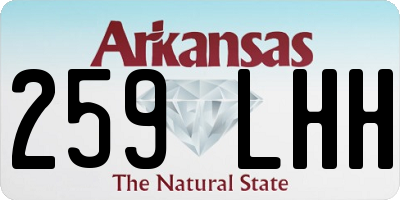 AR license plate 259LHH